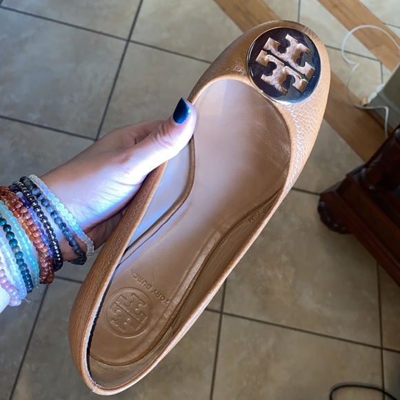 Tory Burch Chelsea Leather Ballet Flats - Picture 6 of 6
